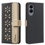 Rfid Color-blocked Floral Phone Case Compatible With Galaxy S25 Edge