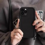 1PC Simple Creative Style Men And Women Couples Frosted Black All-inclusive For Samsung A/02S/03/S/09/E/05/10S/11/12/12/F12/F42/