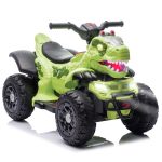 Okybaby Dinosaur Ride On Atv For Kids 12V Kids Atv Electric Car Toys With Music Microphone Interface Bluetooth & LED Lights 1.86