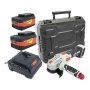 Tork Craft Angle Grinder 20V 115MM C/w Std. Charg. & 2 X 4.0AH Batteries TORKIT019
