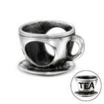 C519-C5170 - Sterling Silver Tea 4 Two Tea Cup European Charm Bead