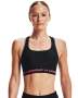 Women's Armour Mid Crossback 80S Sports Bra - Black / XXL