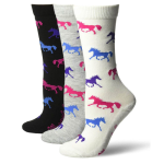 Wrangler Horse Crew Seamless Socks - White