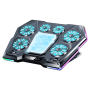 Gaming Laptop Cooling Pad Semiconductor Rgb 6 Fans With Adapter