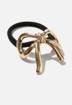 Chunky Metal Hair Tie - Gold Bow