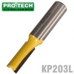 PRO-TECH Straight Bit 3 8' 9.5mm X 1' 25.4mm Two Flute Long 1 2' Shank