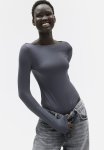 Boat-neck Body - Dark Grey