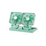 Rechargeable Dual Head Solar Powered Fan