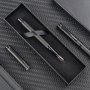 Ergonomic Metal Fountain Pen Set With Medium Nib And Click-off Cap High-quality Office And Business Writing Instrument For Journaling And Signing