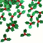 20PCS Diy Christmas Leaf Decorations - Polyester Fiber Jewelry Making Supplies For Festive Crafts Quilting Gifts Ornaments For C