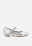 Pierre Cardin Evie Girls Glitter Low Heel-silver