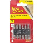 Tork Craft Bit Set 6PC 45MM Double End PH1 2 3 PZ1 2 3 SL3 4 5 6 7MM