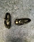 Melissa MINI Black Teddy Bear Shoes Size 6