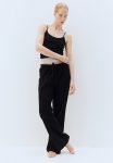 Straight Sweatpants - Black