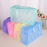 1PC Waterproof Travel Shower Bag With Pvc Material Cosmetic Bag Toiletry Bag Ideal For Outdoor And Home Use