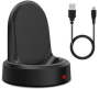 Gear S3 Charger - Replacement Wireless Charger Cable Cradle Dock Stand USB Adaptor Black