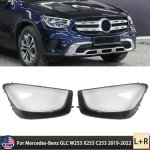 Mercedes Benz Glc W253 19-22 Headlight Replacement Lens With Logo A2539068201DDZ - Right Side