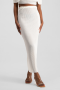 Tessa Plisse Maxi Skirt - Ivory - XS