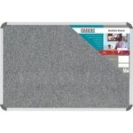 Parrot Bulletin Board Ribbed Aluminium Frame 900X600MM - Laurel