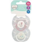 Made 4 Baby 2 Pack Day night Symmetrical Soothers Pink 12+M