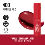 Rimmel Thrill Seeker Lip Latex 6ML - Red 1