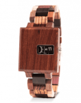 Fashion Casual Square Wooden Quartz Unique Dial Wood Men's Watch {a:custom_size} {a:custom_color} {a:custom_size} {a:custom_colo