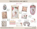 Cot Duvet Bedding French Inspo Bicycle And Flower Set