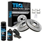 Trq Front Ceramic Brake Pad & Rotor Kit W chemicals For Buick Chevy Olds Pontiac