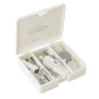 10PCS MINI Office Tool Kit Set Portable Stationery Box