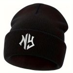 1PC Double-layer Thickened Trendy Embroidery Ski Ear Protection Hat
