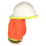 Pioneer Orange Sun Protector With Ref Tape For Hard Hat