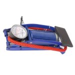Car Bicycle Bike Single Cylinder Barrel Tyre Inflator Foot Pump W pressure Gauge Single Cylinder Barrel Tyre Foot Pump + Pressur