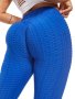 Sexy Honeycomb Yoga Fitness Leggings Solid Color Slimming Butt Lifting Sports Pants Women's Activewear