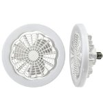 PM-118 E27 LED Ceiling Light 360 Rotation 6500K With Fan And Remote Control