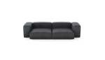 Two Module Sofa - Leather - Dark Grey - 272CM X 136CM