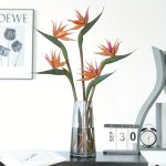 Unique Long Stem Bird Of Paradise Artificial Flowers - Perfect For Home Decor Tabletops Outdoor Courtyards Holiday Decor And Pho