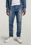 G-star Raw 3301 Slim Aizome Stretch Denim R O Vintage Ripped - Sea Breeze