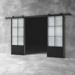 Glass Barn Door D10 - 2100 X 1500 X 25MM Clear Glass