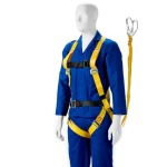Safety Harness Double Lanyard With Scaffold Hooks & Belt