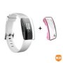 Generic Fitbit Inspire/hr Tpu Silicone Protective Case Rose Pink - With Glass Screen Protector