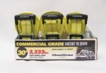 SmartStraps - 9M Heavy Duty Double "j" Hook Tie Down Ratchet - Yellow