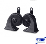 Horn Set Midnight Black Twin Tone Hella