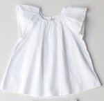 0-3 White Cap Sleeve Top Sticky Fudge