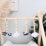 Baby Gym Themed Dangles Grey And Blue Airplanes With Clouds
