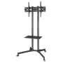 32''-70'' Height-adjustable Mobile Tv Trolley With Wheels -8053