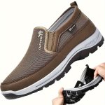 Slip On Casual Shoes For Men Breathable Comfy Soft Sole Outdoor Walking Camping Workout Sneakers All Seasons