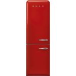 Smeg 365L Retro Red Bottom Mount Free Standing Refrigerator - FAB32LRD5