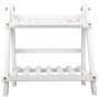 White Wooden Plant Stand 17X40CM