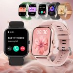 Smartwatch With 4.65CM Full Touch Screen Text & Call Functions 100+ Sports Modes Pedometer Calorie Counter Waterproof Compatible