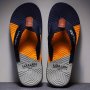 Men's Block Color Thong Sandals With Fabric Uppers Casual Non Slip Flip-flops Sandals For Indoor Outdoor Walking Beach Shoes For Spring And Summer